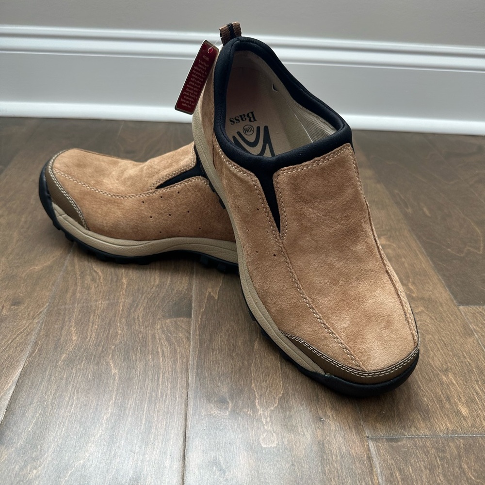 Bass Men's Khaki Slip-On Shoes